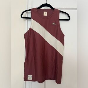 Tracksmith Van Cortlandt Singlet - Rosewood Ivory - Small